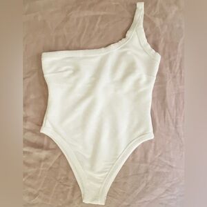 Zulu & Zephyr Ribbed One Shoulder Swimsuit